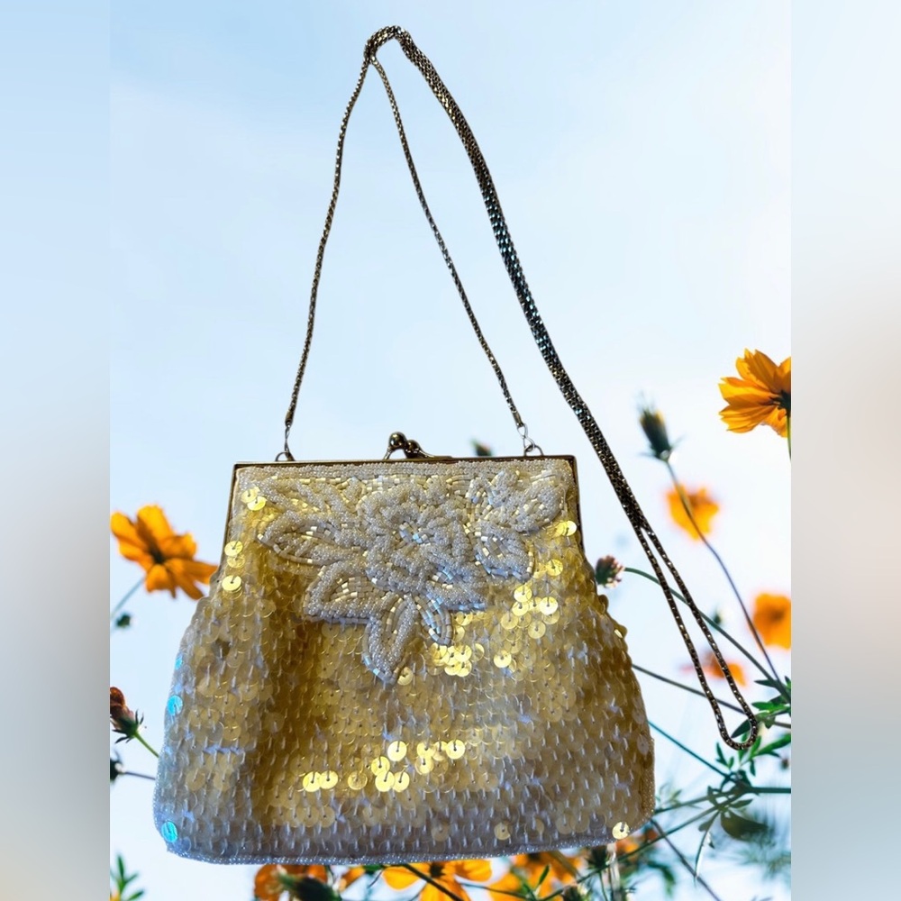 La Regale Vintage (from 1950’s) Beaded & Sequined Mini Evening Bag - RARE